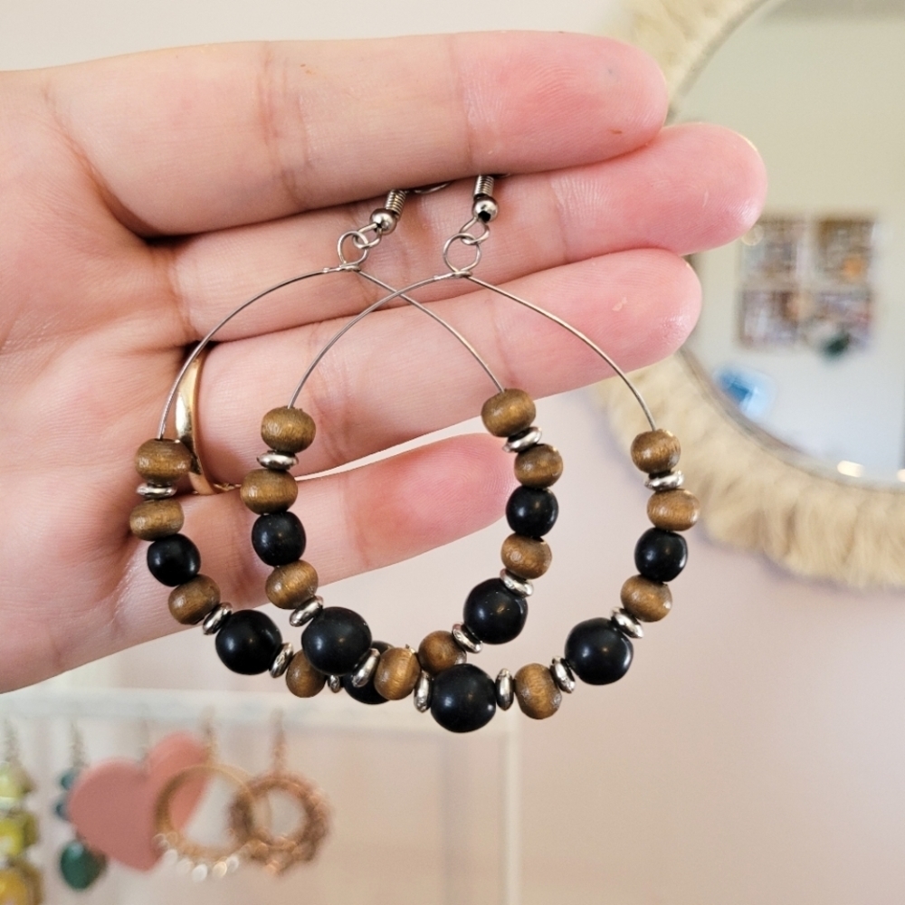 Brown and Black earrings